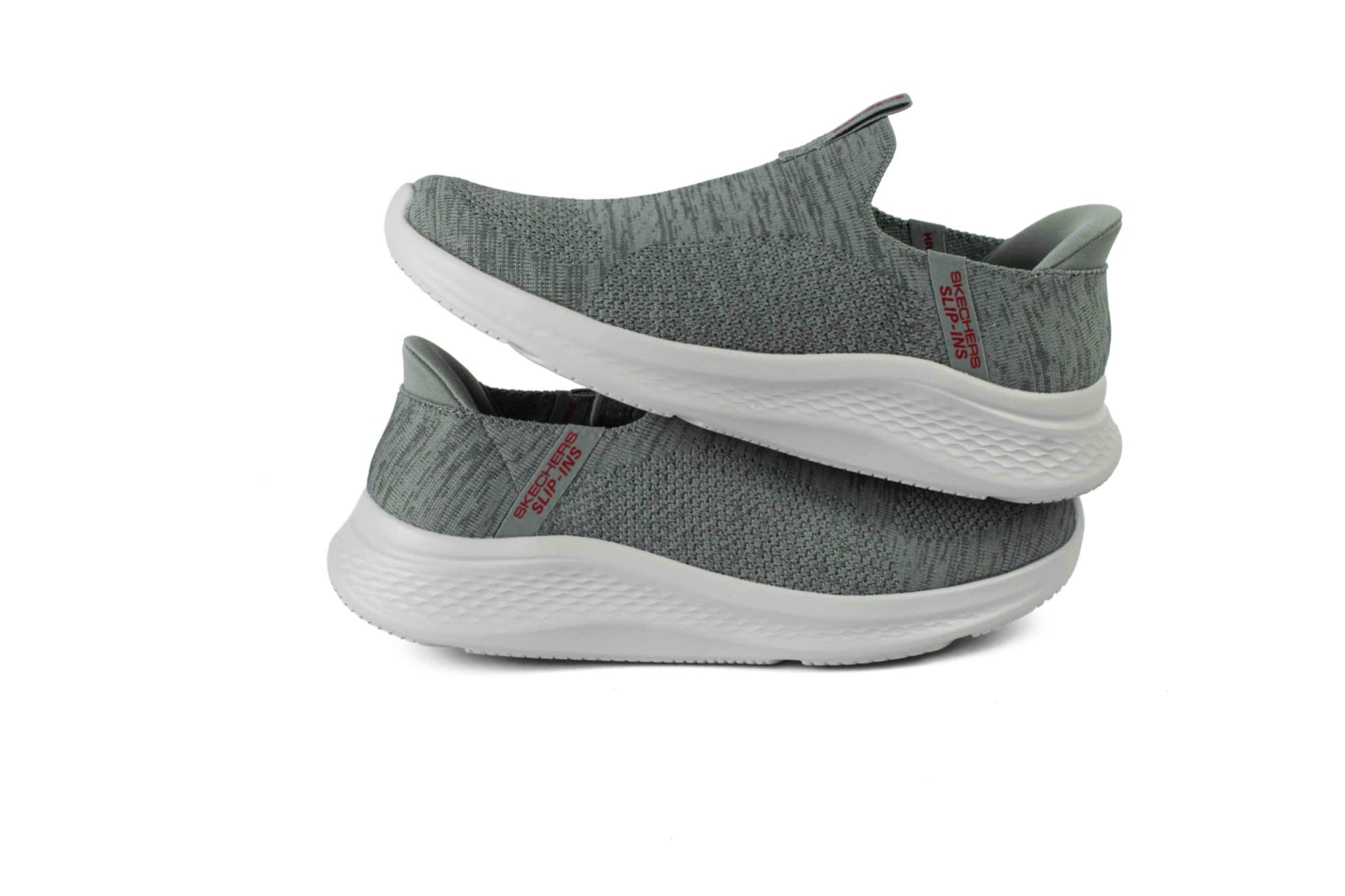 TENIS SKECHERS SLIP INS LITE PRO 2.0 MUJER GRIS vista 6
