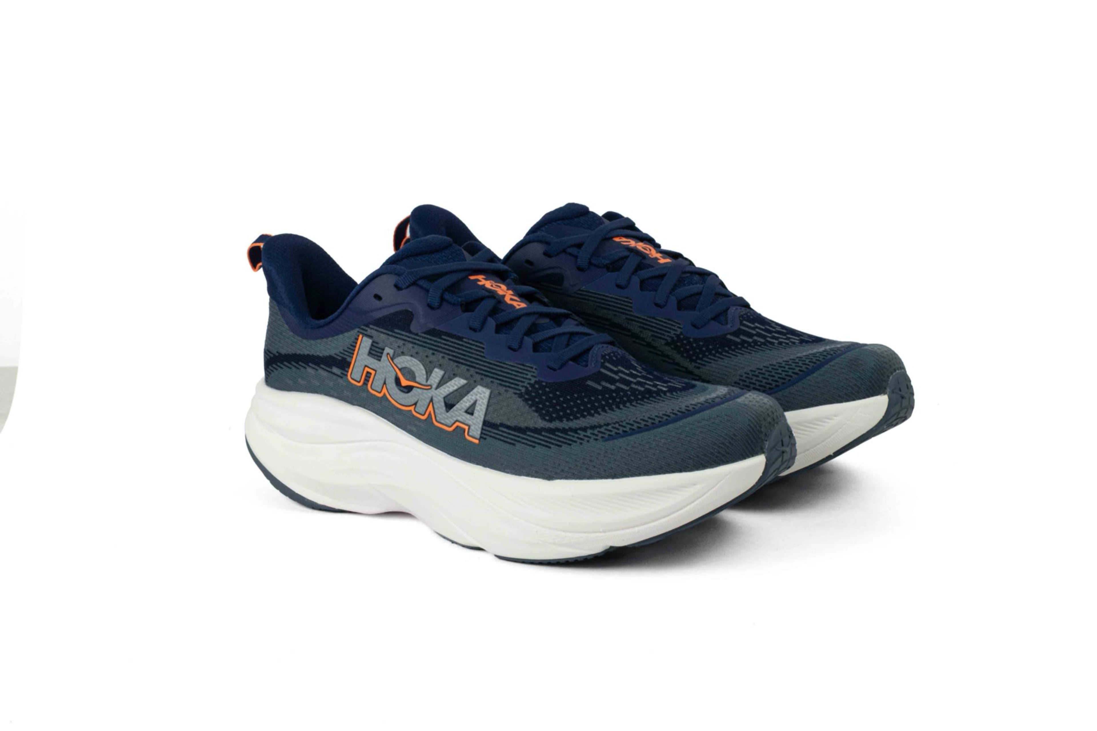 TENIS HOKA SKYFLOW HOMBRE AZUL NARANJA vista 1