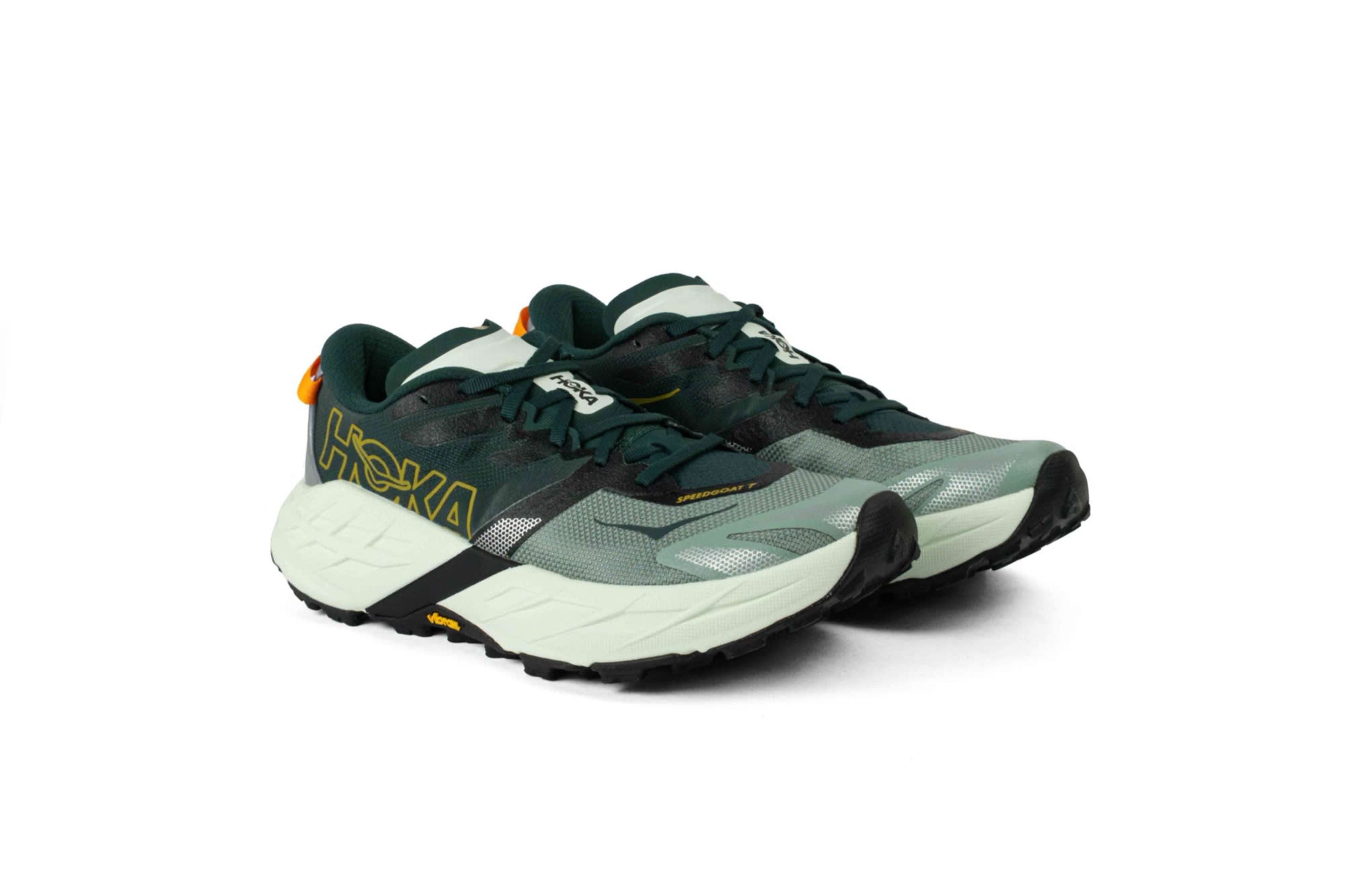 TENIS HOKA SPEEDGOAT 7 HOMBRE VERDE vista 1