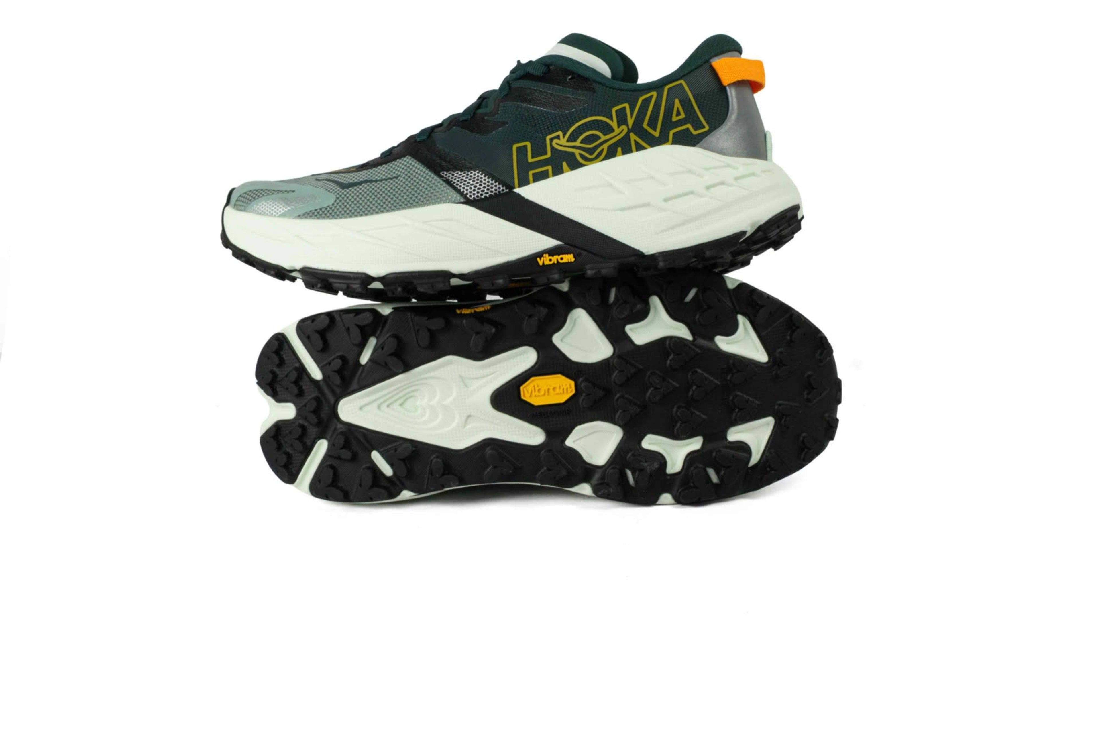 TENIS HOKA SPEEDGOAT 7 HOMBRE VERDE vista 4