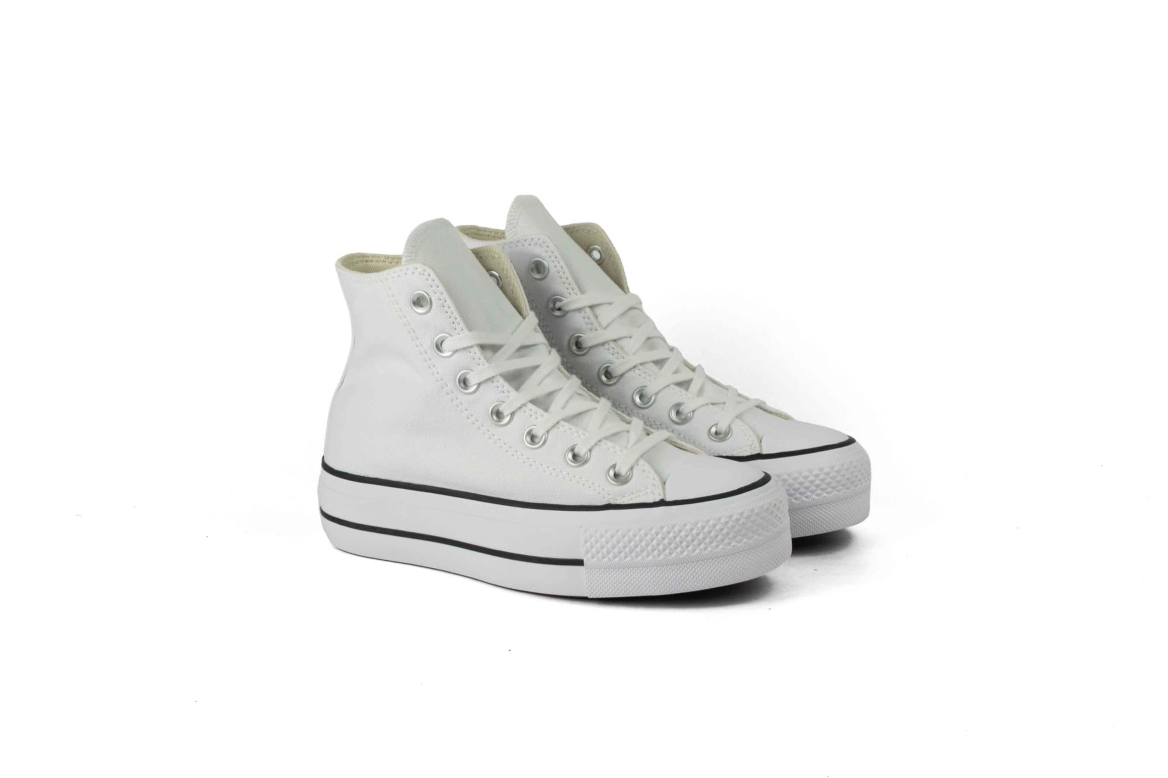 BOTA CONVERSE CHUCK TAYLOR ALL STAR PLATFORMA BLANCA vista 1