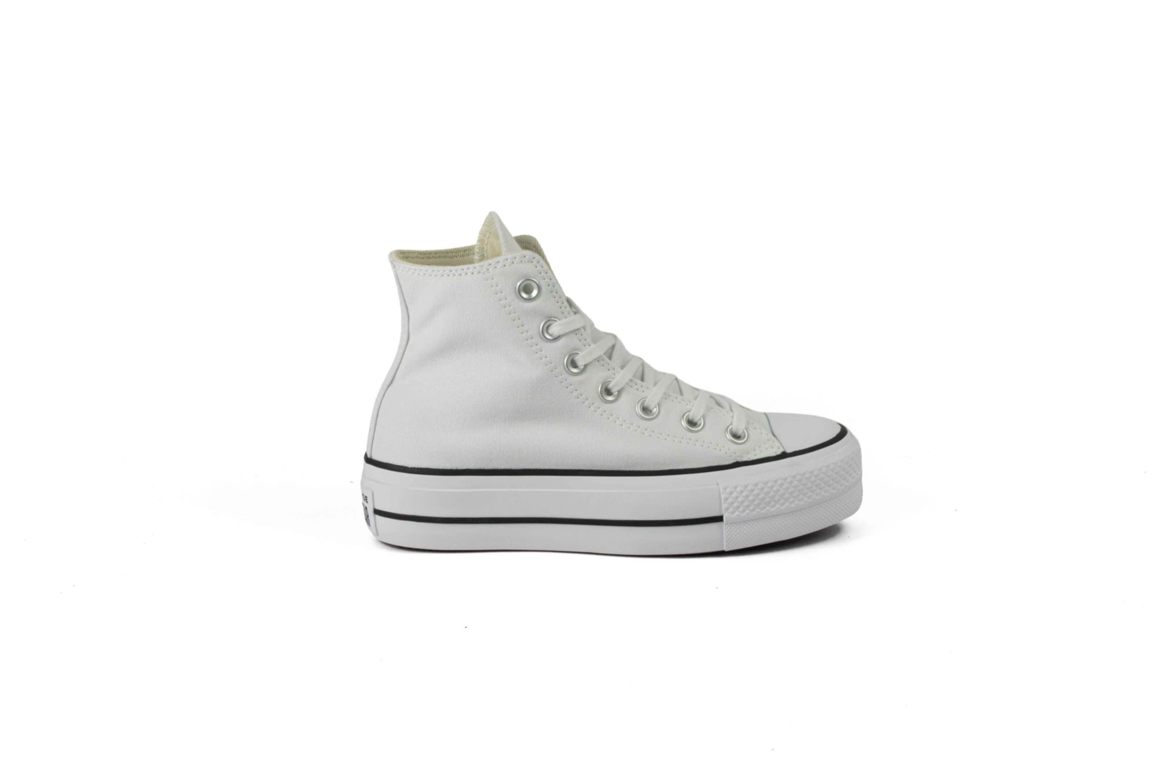 BOTA CONVERSE CHUCK TAYLOR ALL STAR PLATFORMA BLANCA vista 2