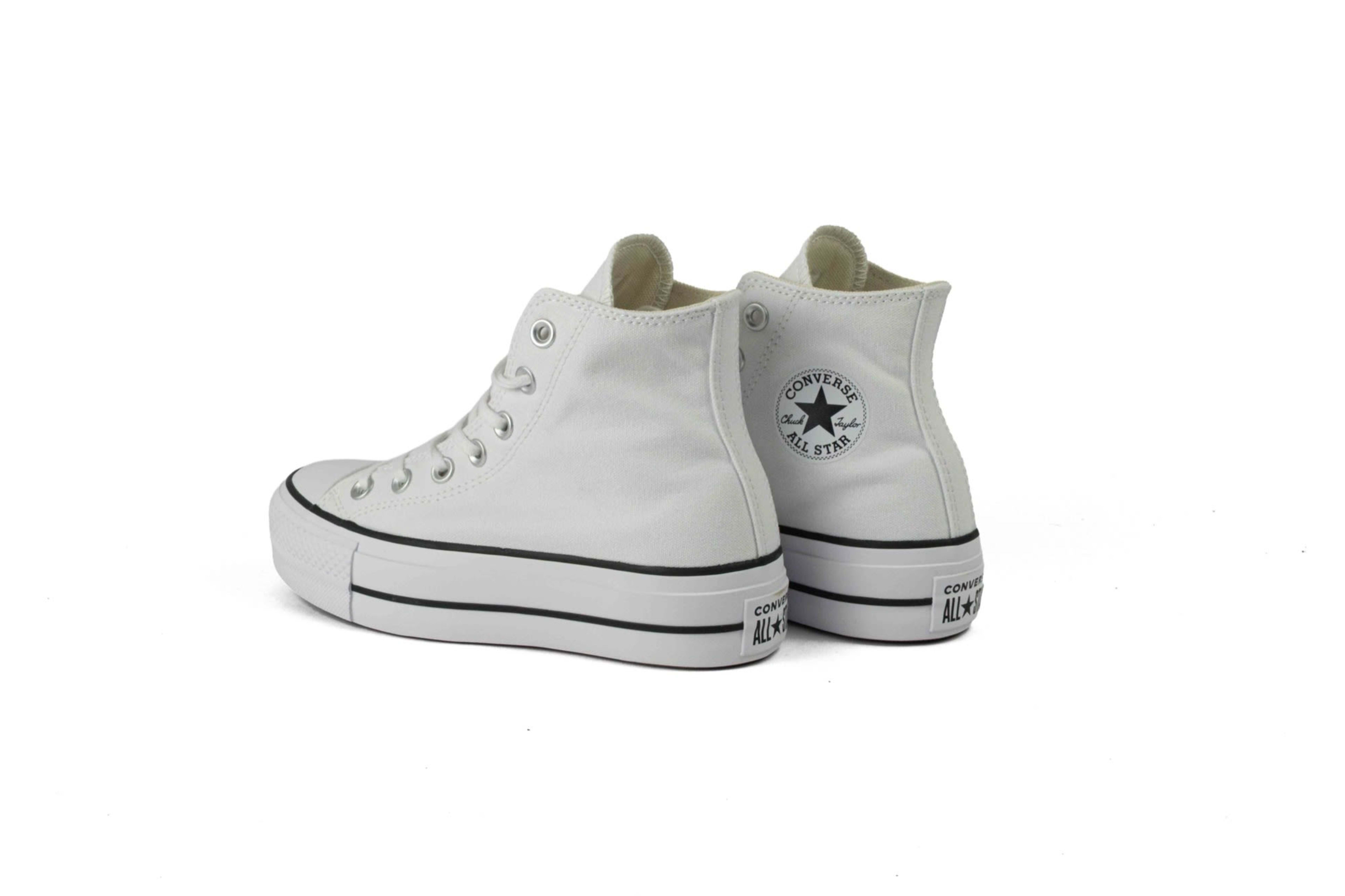 BOTA CONVERSE CHUCK TAYLOR ALL STAR PLATFORMA BLANCA vista 4