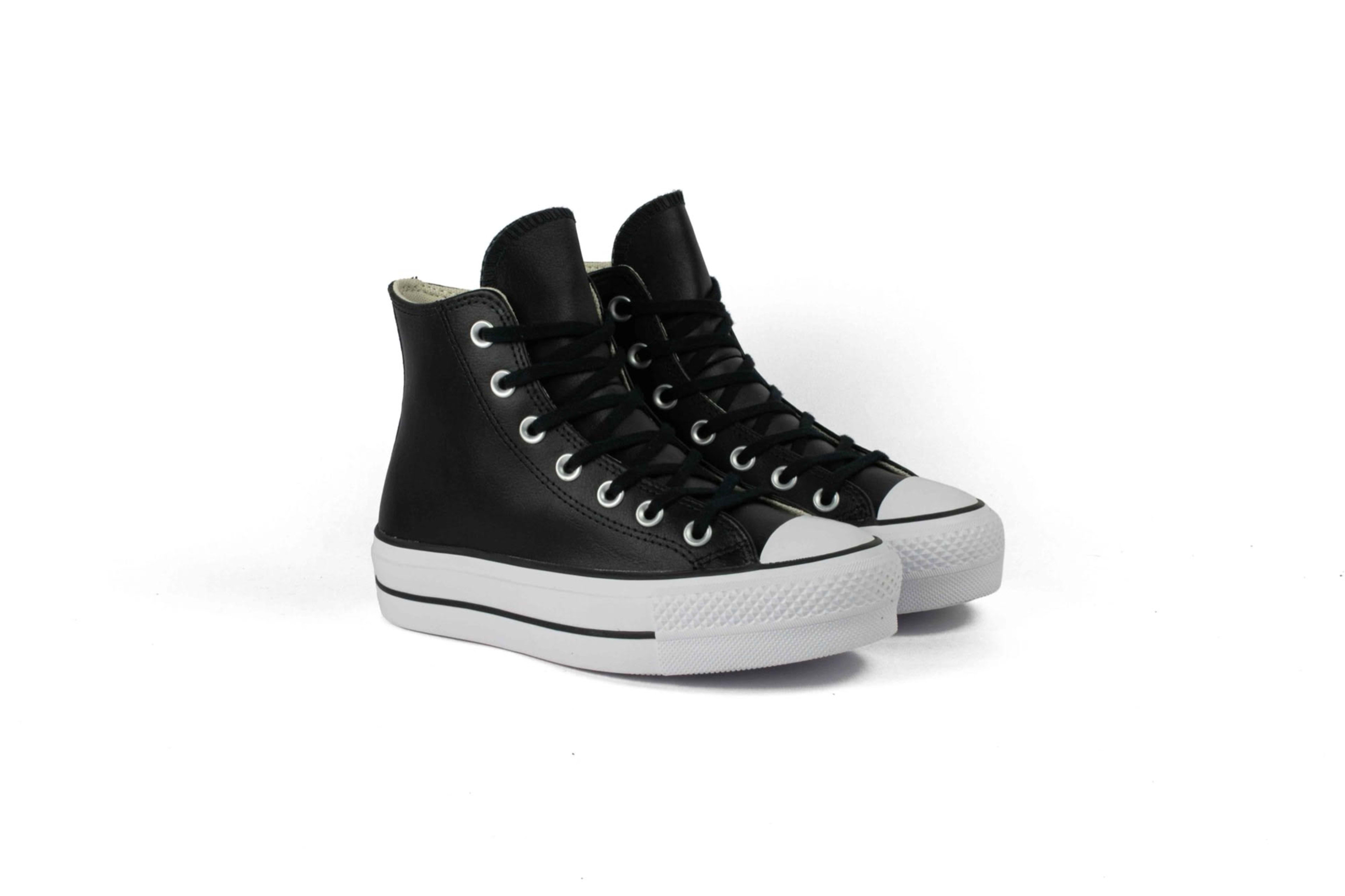 TENIS CONVERSE PLATAFORMA MUJER CHUCK TAYLOR NEGROS vista 1