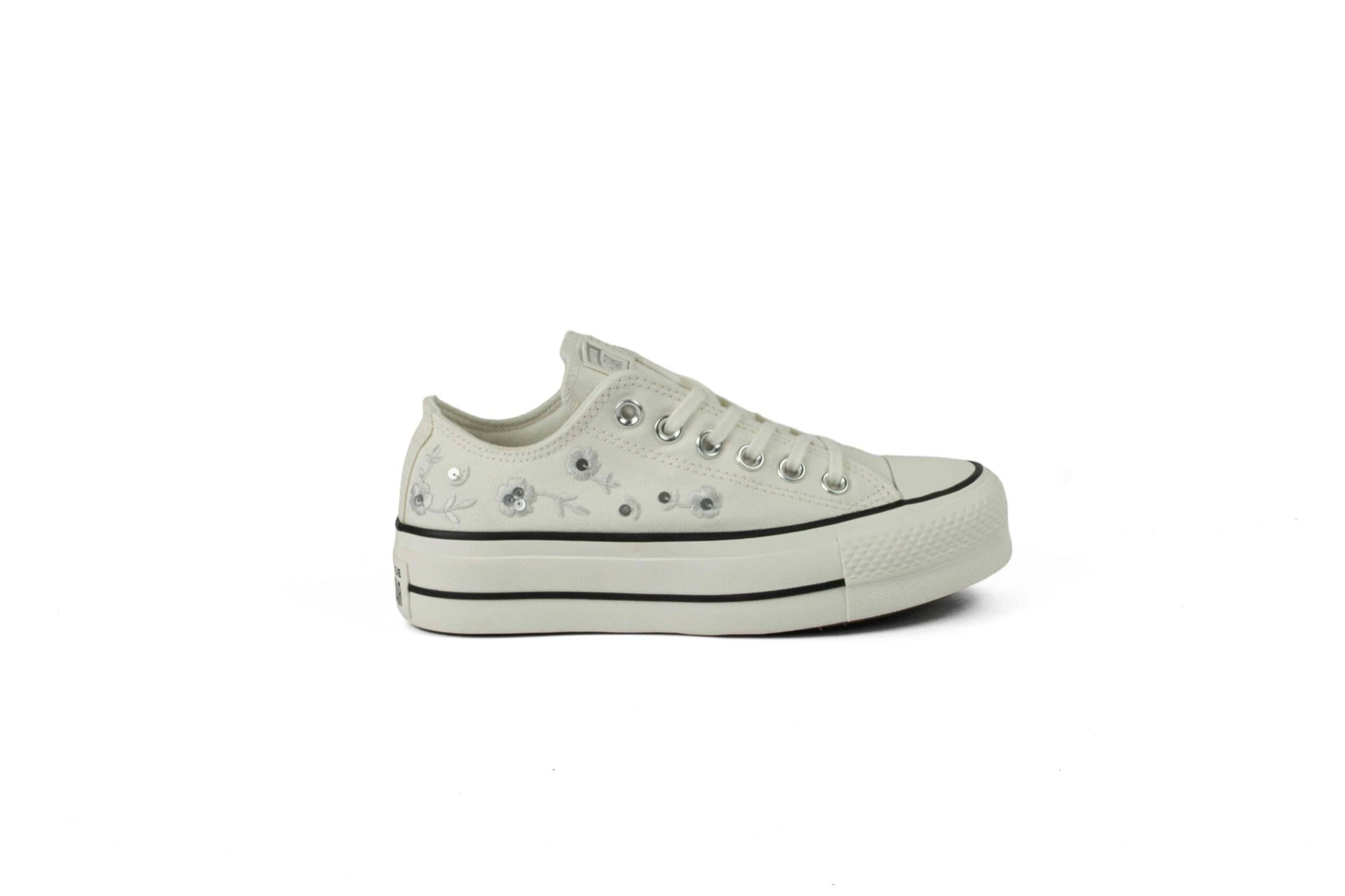 TENIS CONVERSE DE MUJER BLANCO TEXTIL vista 2