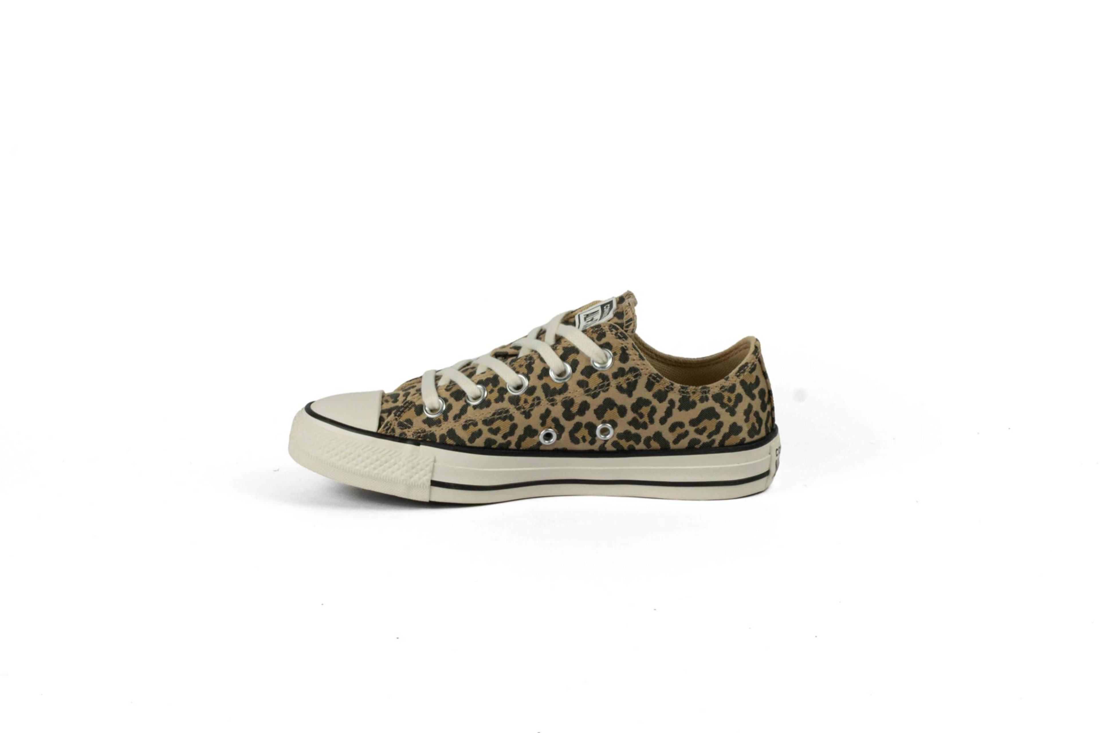 TENIS CONVERSE CLÁSICO MUJER ANIMAL PRINT CAQUÍ/NEGRO vista 3