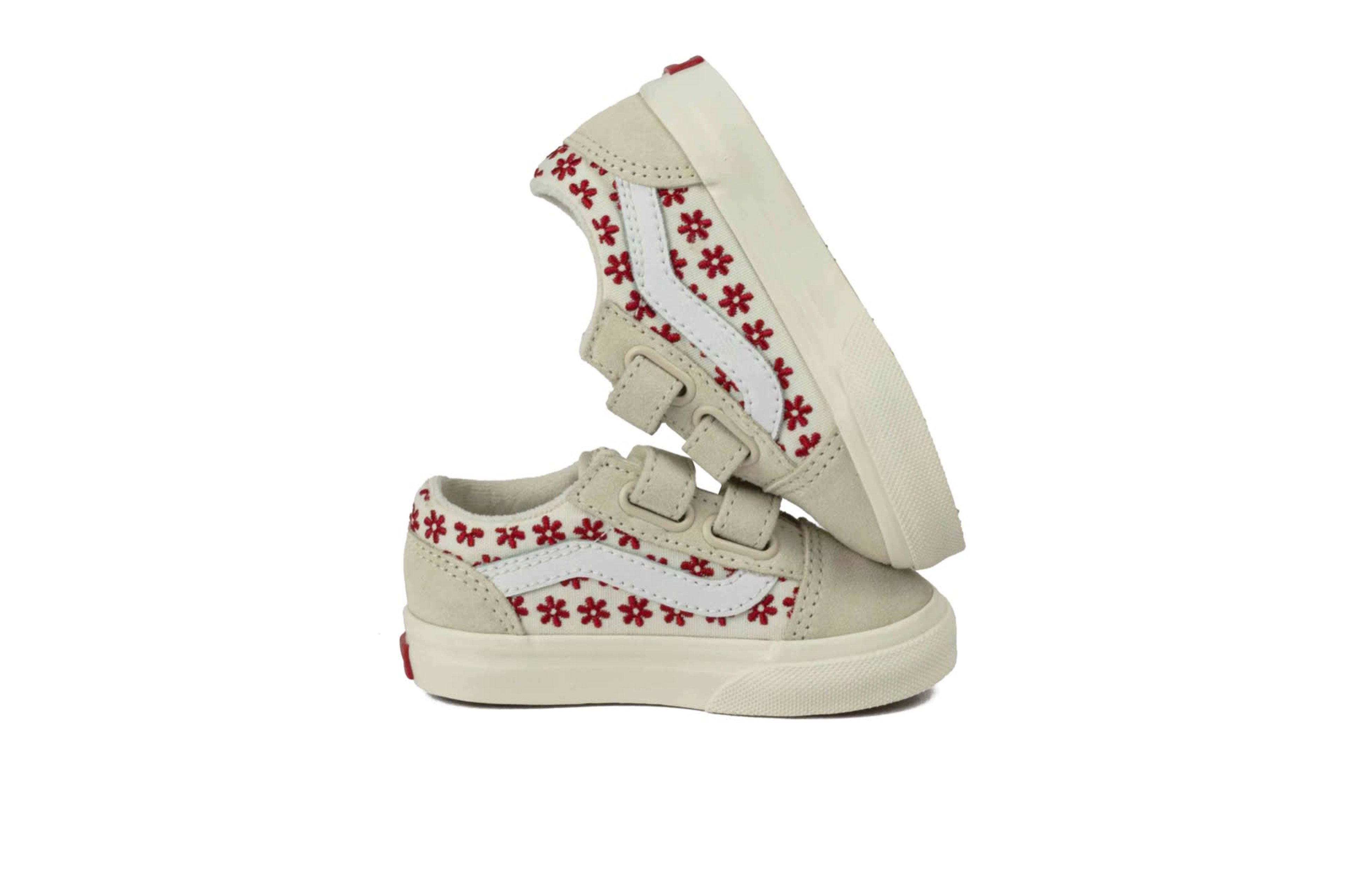 TENIS VANS NIÑA OLS SKOOL ROSA FLORAL