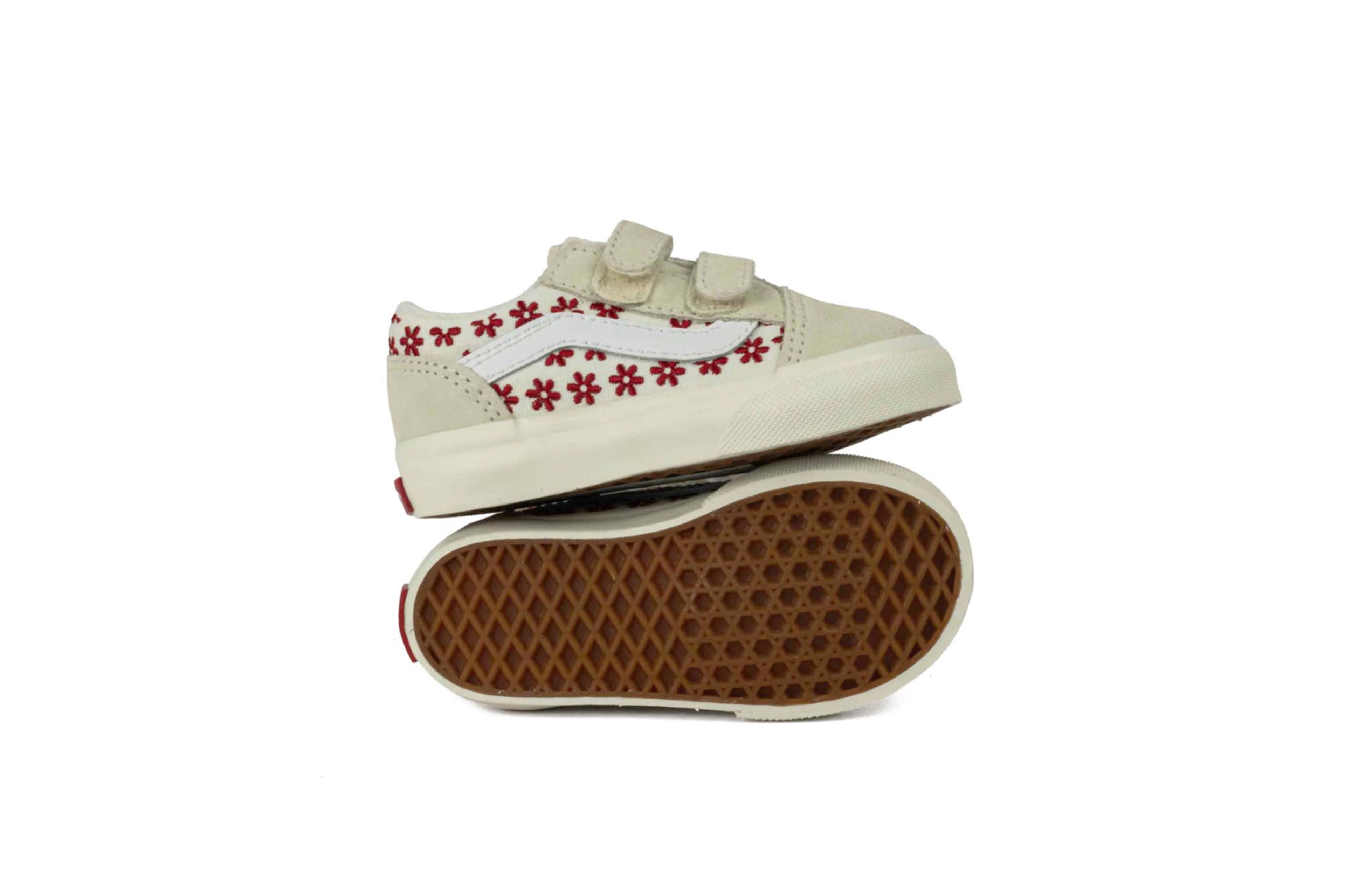 TENIS VANS NIÑA OLS SKOOL ROSA FLORAL