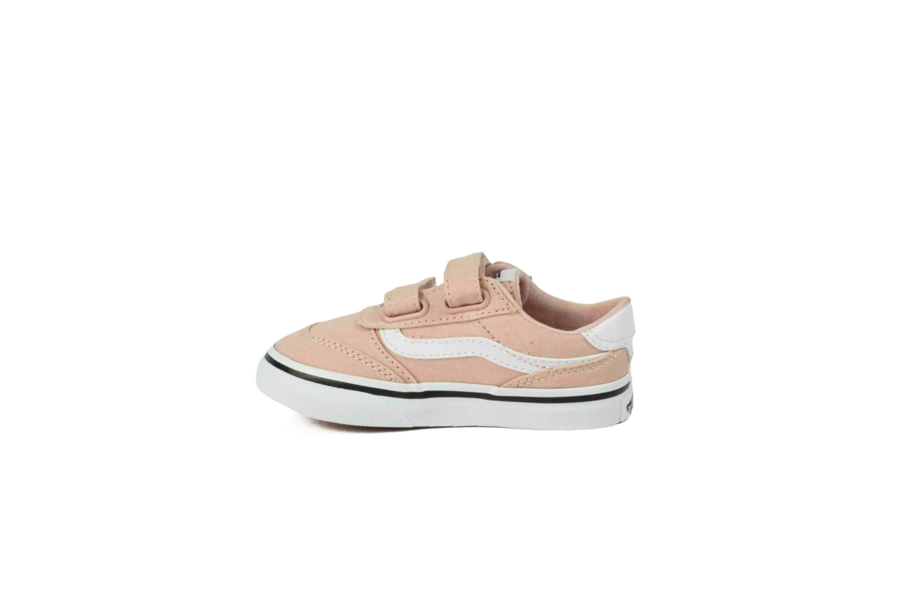 TENIS VANS BROOKLIN INFANTIL VELCRO ROSADO/BLANCO vista 2