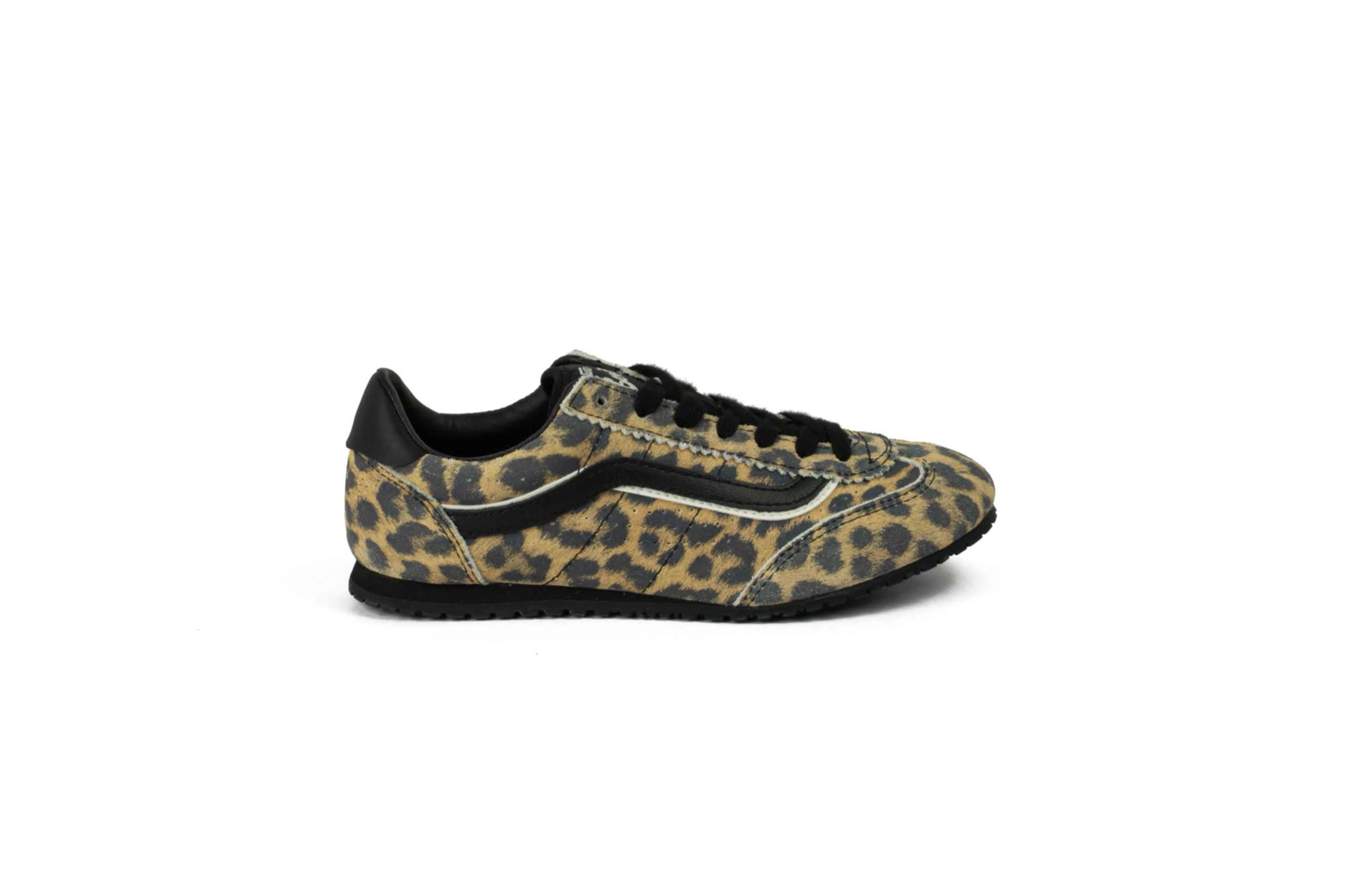 TENIS VANS SUPER LOWPRO UNIEX "LEOPARD BLACK" vista 2