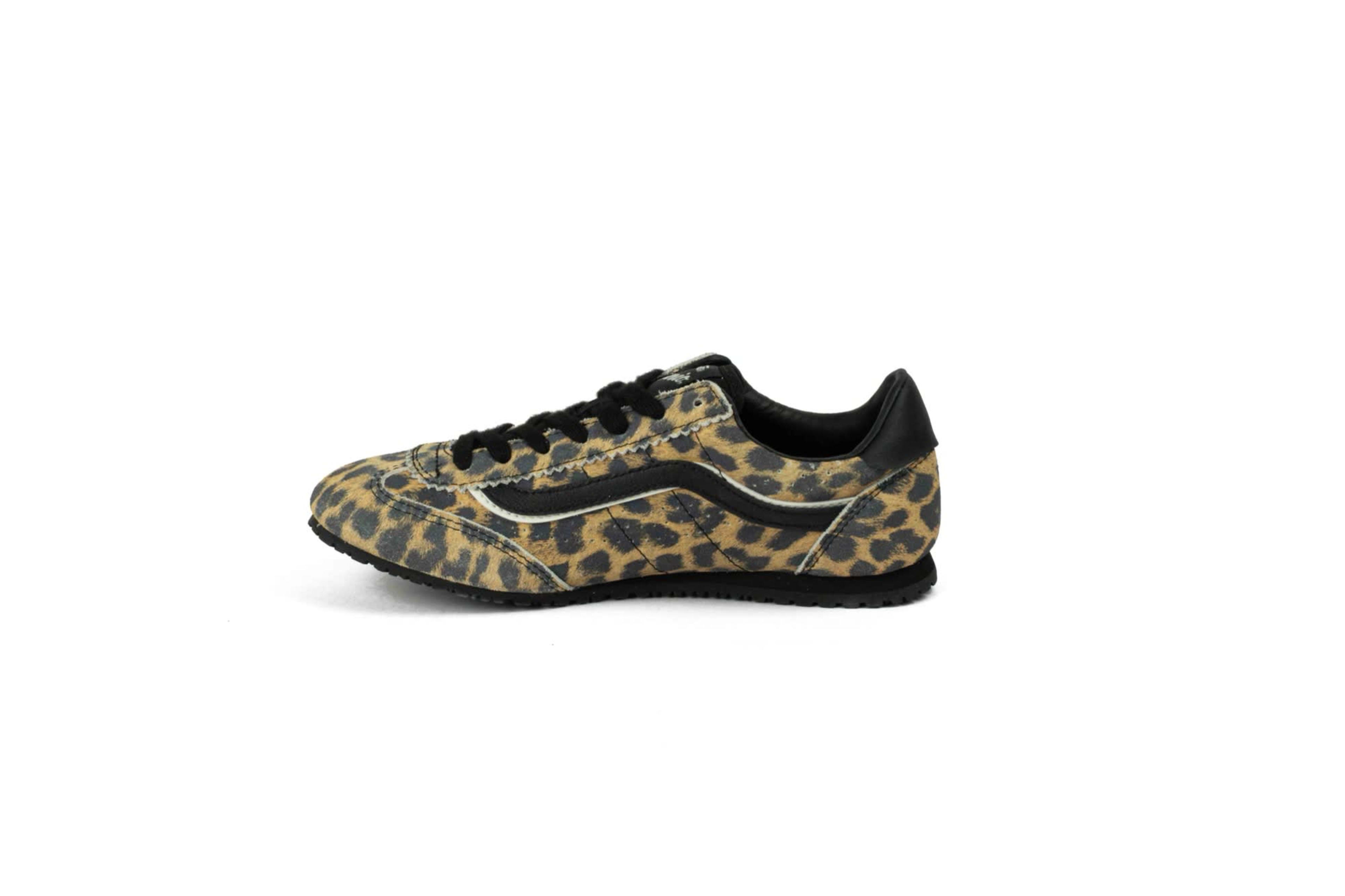 TENIS VANS SUPER LOWPRO UNIEX "LEOPARD BLACK" vista 3