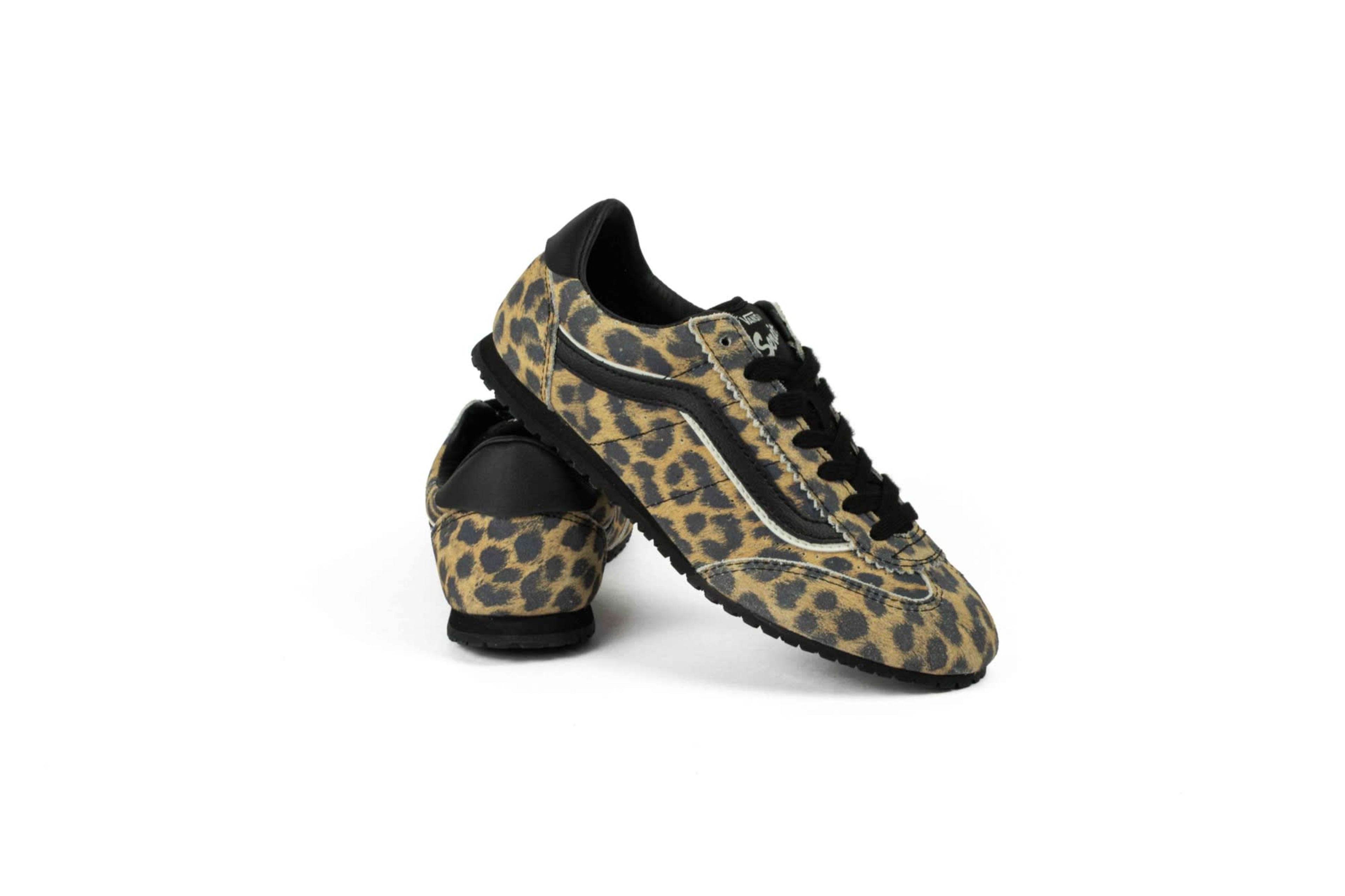 TENIS VANS SUPER LOWPRO UNIEX "LEOPARD BLACK" vista 6