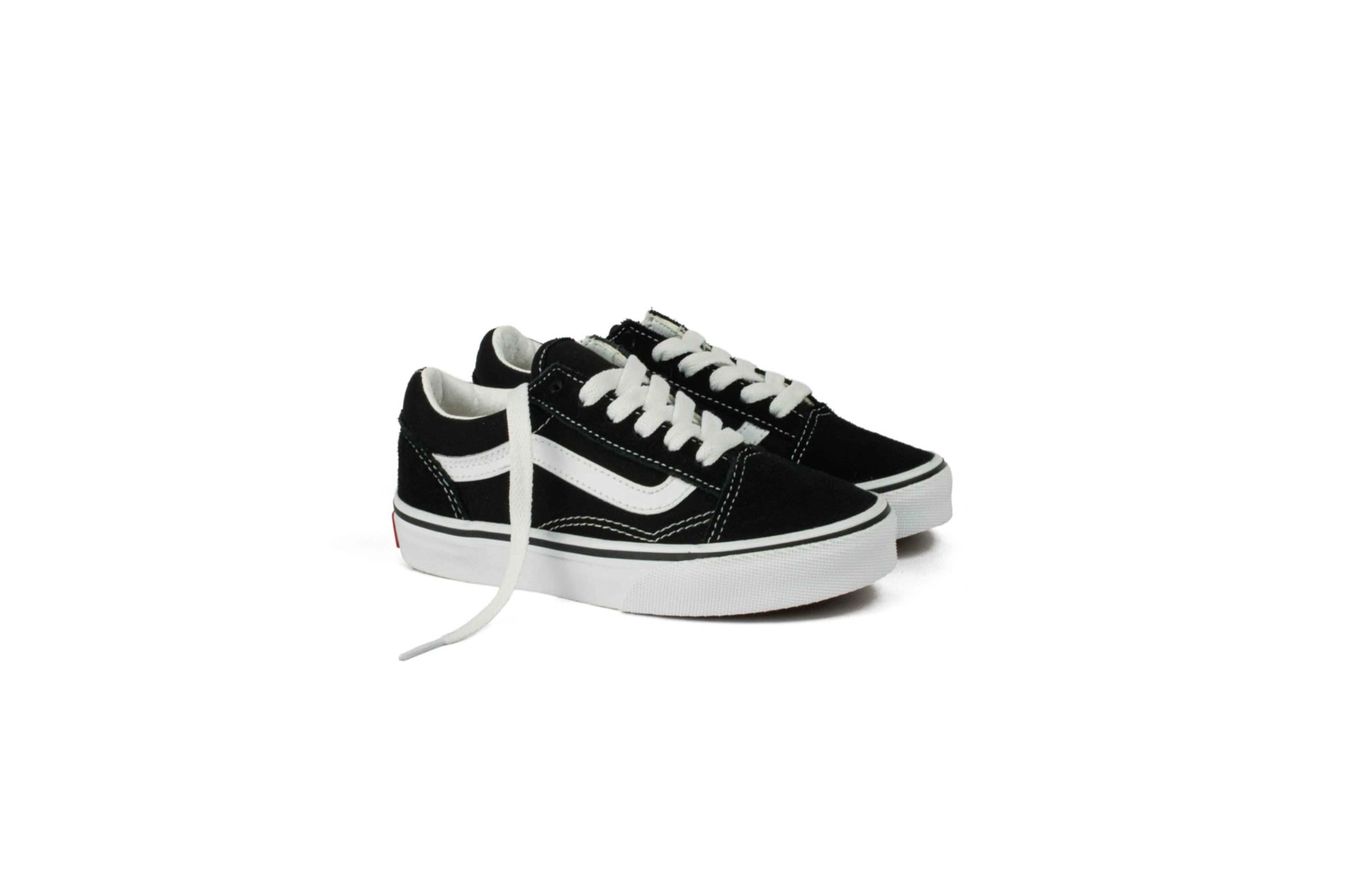 TENIS VANS OLD SKOOL JUNIOR NEGRO BLANCO vista 1