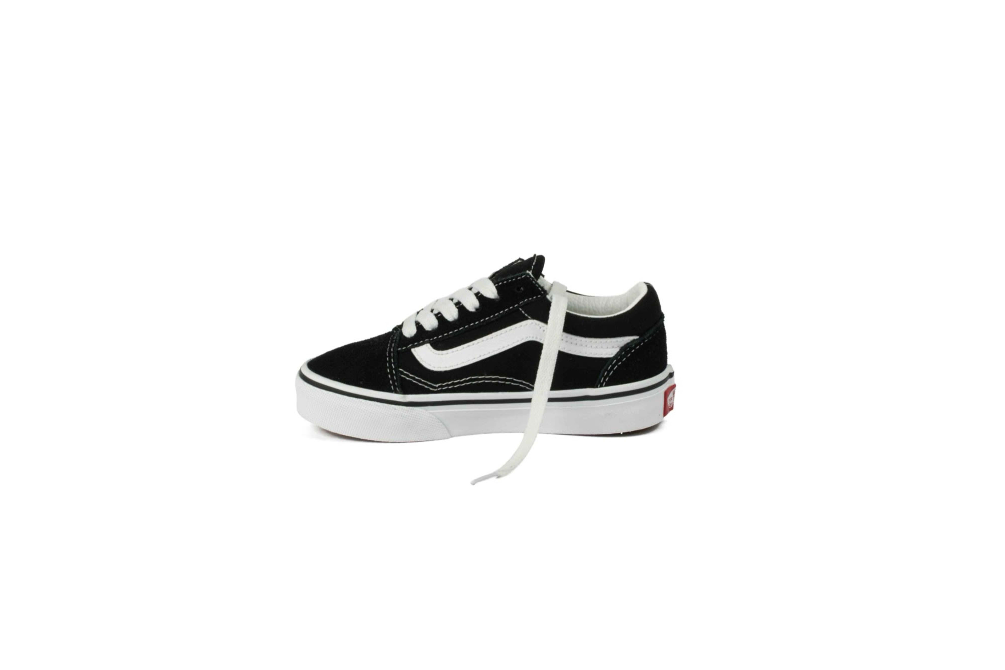 TENIS VANS OLD SKOOL JUNIOR NEGRO BLANCO vista 3