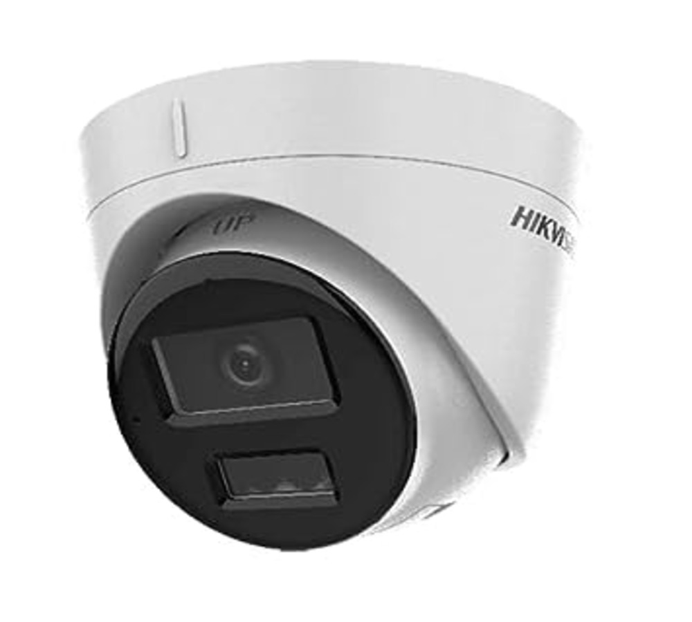 HIKVISION 2MP Smart Dual-Light Network Indoor IP Dome CCTV Camera Built-in Microphone for NVR + IP67 & Human and Vehicle Detection (DS-2CD1323G2-LIU) + USEWELL RJ45, White