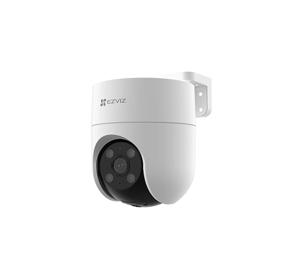 Ezviz by Hikvision H8C 4MP Outdoor Pan & Tilt Wi-Fi Camera|Color Night Vision|360° Coverage|Auto-Tracking|Two-Way Talk|Weatherproof Design|Supports MicroSD Card (Up to 512 GB)|White