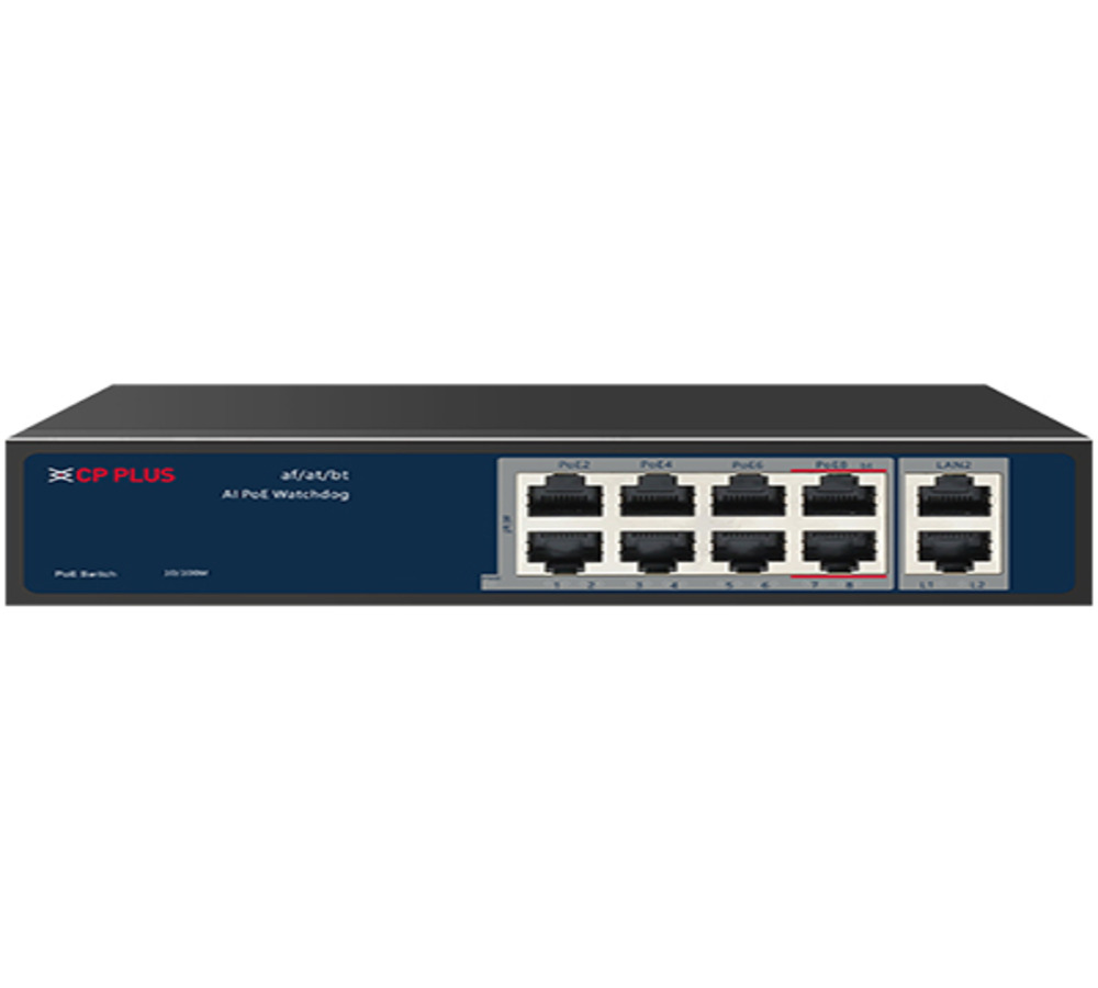 CP-ANW-HPU8H2-N12 8 Port PoE + 2 Uplink Port PoE Switch