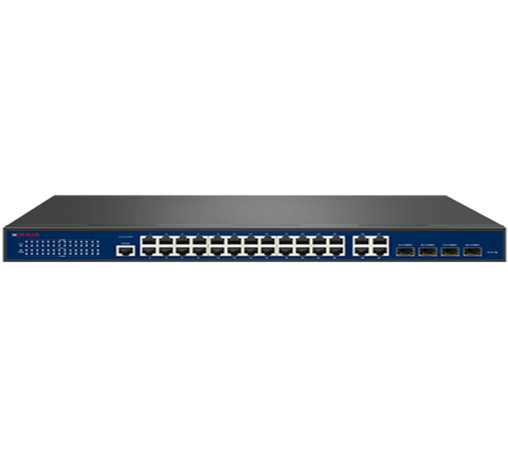 CP-ANW-GPM24G4F4-N40 24 Port Gigabit + 4 Port Gigabit SFP Layer 2 Managed PoE Switch