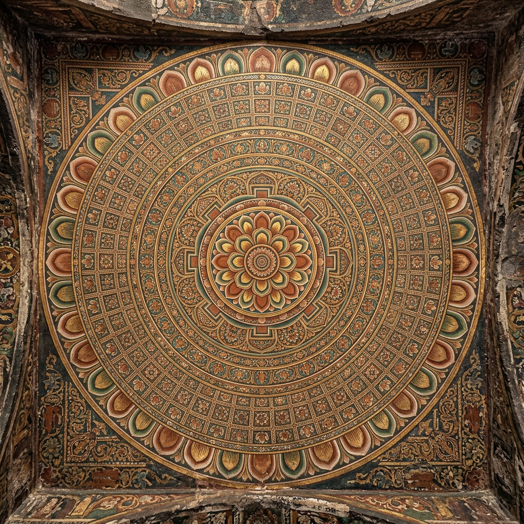 Exploring Cave 2: Ceilings, Mandalas, and Royal Splendor