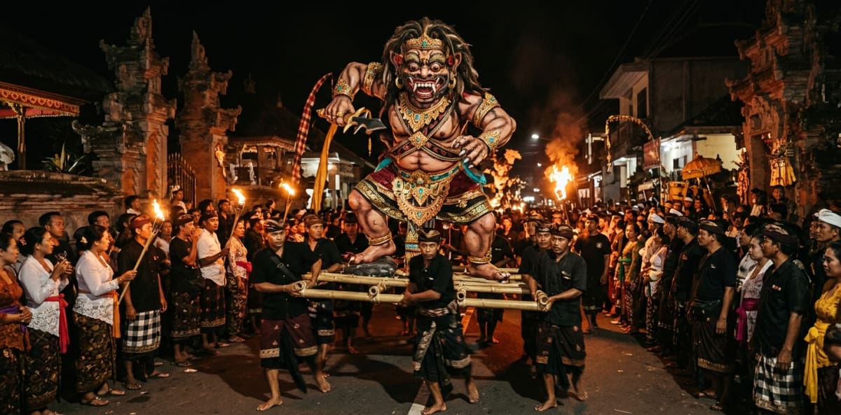 Tawur Kesanga Ogoh-Ogoh night parade, Bali