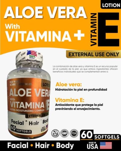 Aloe Vera + Vitamina E X60 — envío a toda Colombia