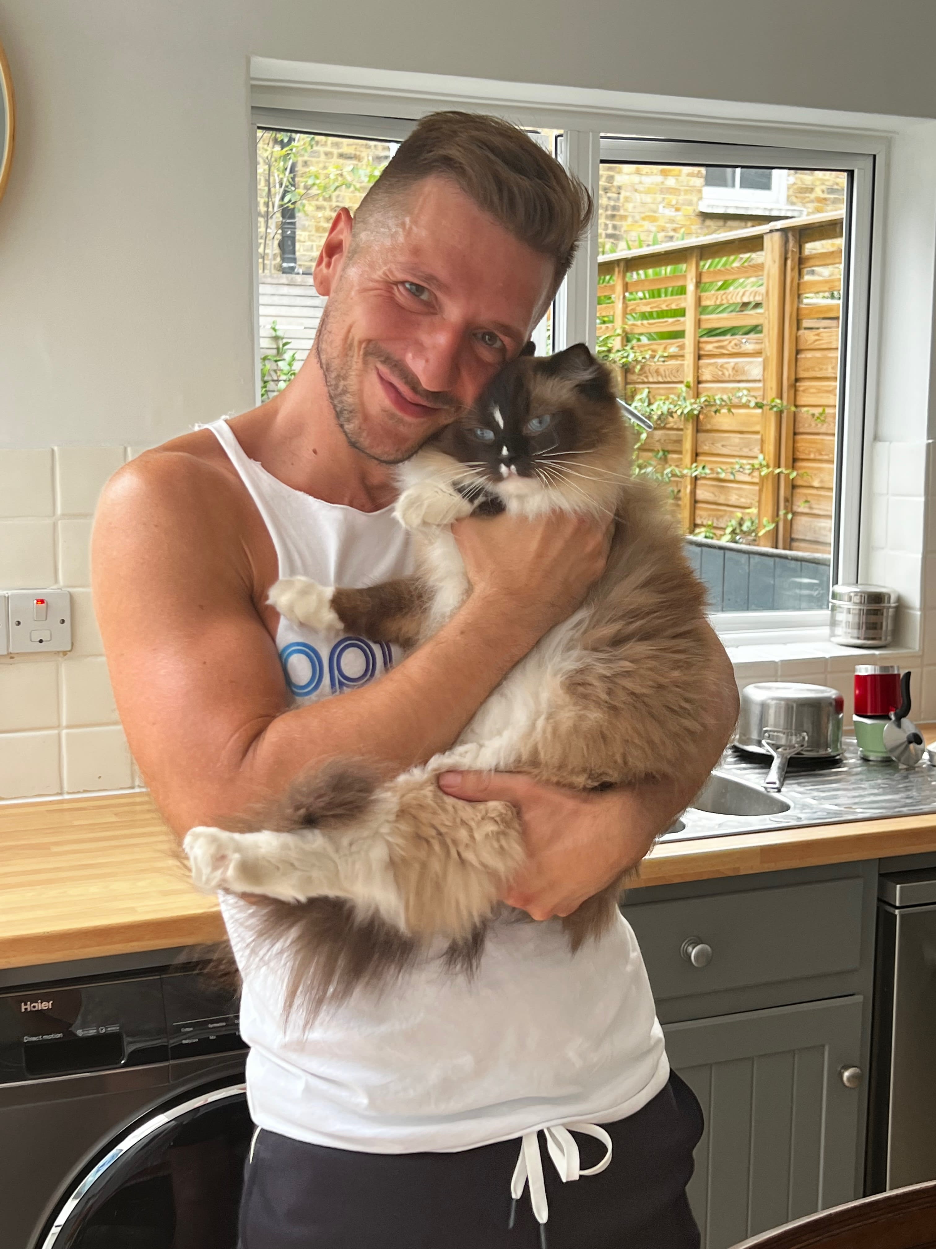 fabio with cats