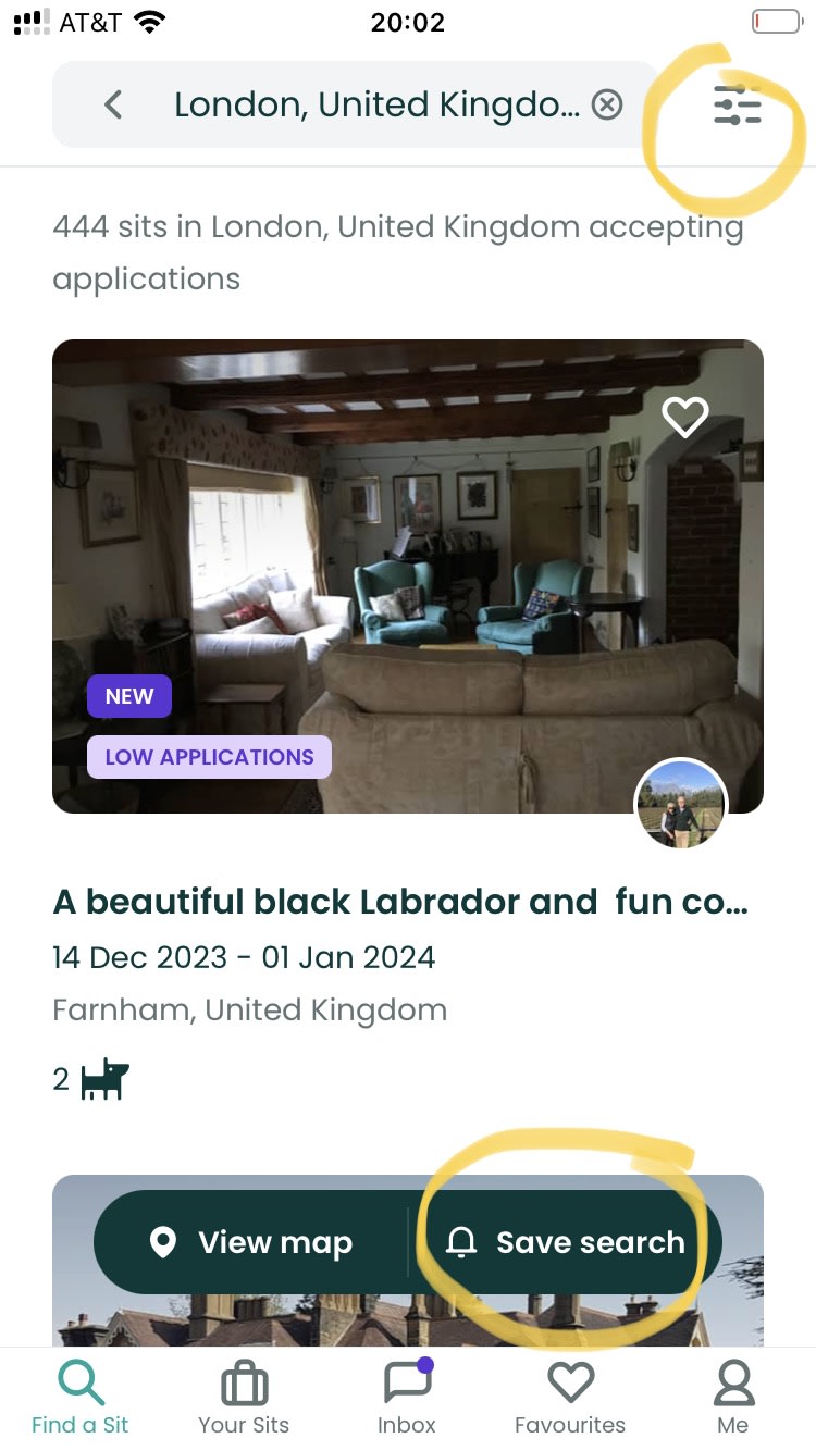 search save on mobile