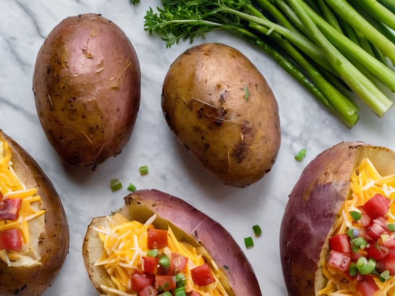 Air Fryer Loaded Baked Potatoes ingredients