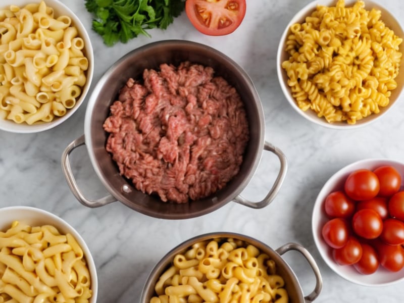 One-Pot Cheeseburger Macaroni (Kid-Approved!) ingredients