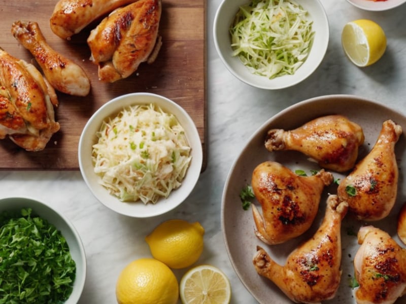 Sesame Chicken & Cabbage Slaw ingredients