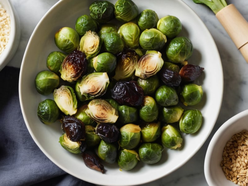 Roasted Brussels Sprouts with Balsamic Glaze ingredients