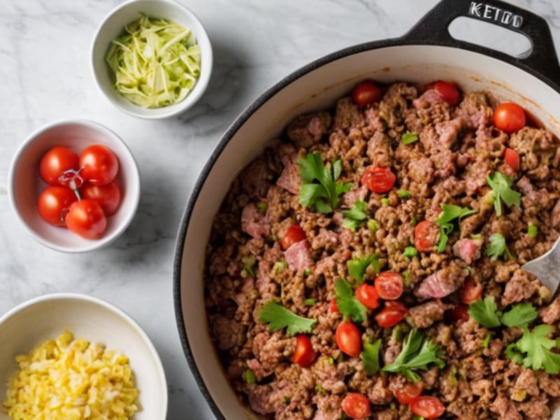 Ground Beef & Cabbage Skillet (Keto!) ingredients