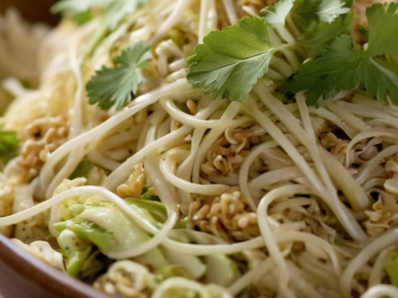 Crunchy Cabbage Ramen Salad close-up