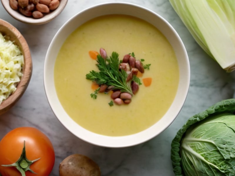 Creamy Cabbage & Potato Soup ingredients