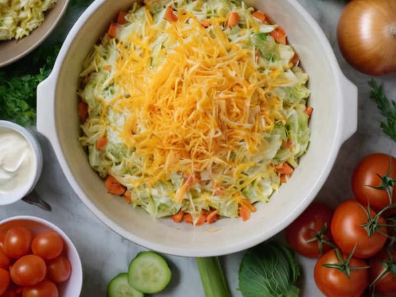 Cheesy Cabbage Casserole ingredients