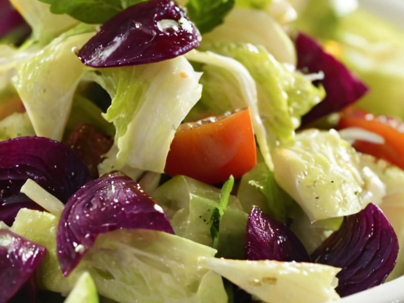 15-Minute Mediterranean Cabbage Salad close-up