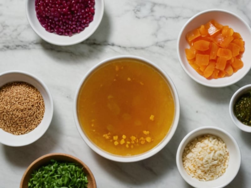 Savory Miso Jelly for Salad Toppings ingredients