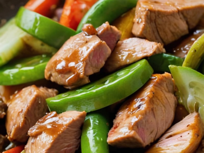 30-Minute High Protein Beef Stir Fry close-up