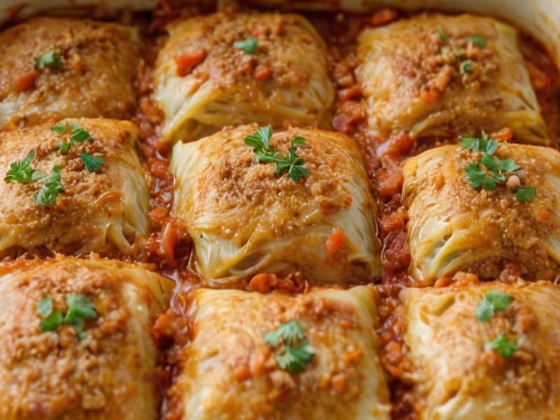 Make-Ahead Cabbage Roll Casserole That Feeds 8 close-up