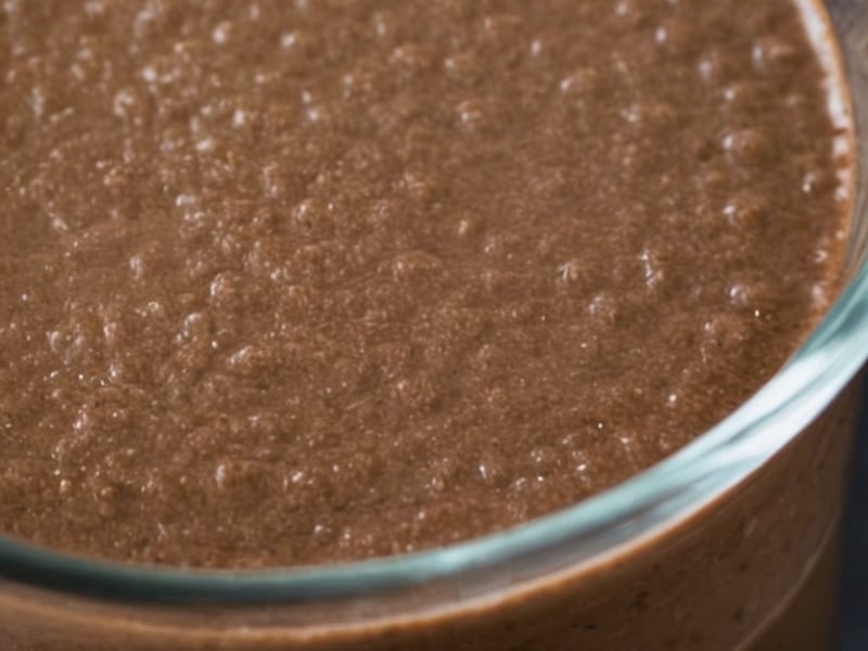 High Protein Chocolate Psyllium Smoothie (Hidden Fiber Boost) close-up