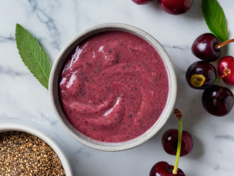 Anti-Inflammatory Tart Cherry & Chia Smoothie ingredients