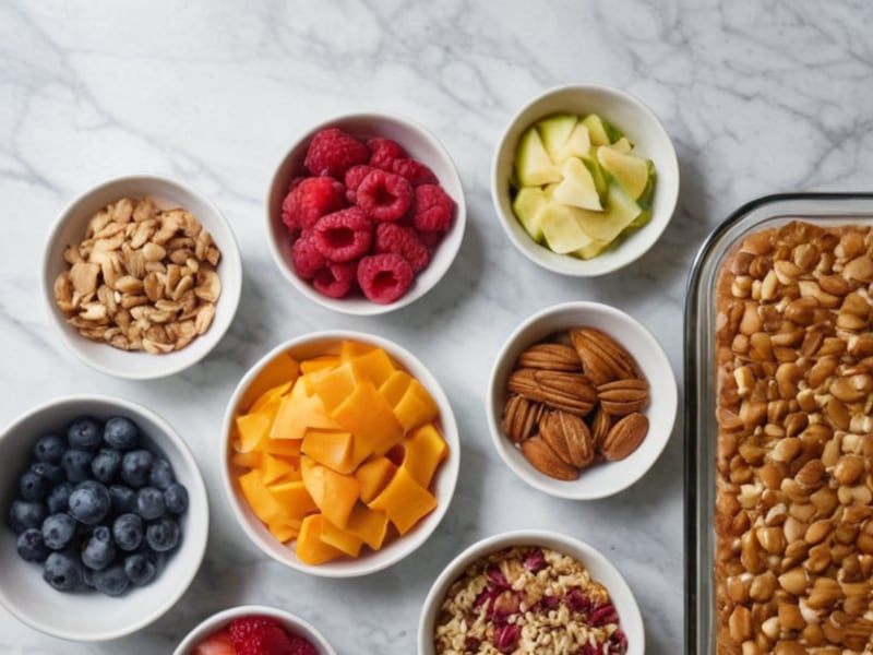 Desk-Friendly Make-Ahead Breakfasts for Busy Work Weeks ingredients