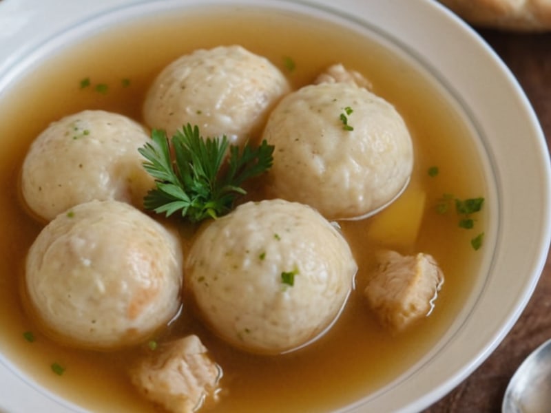 Jewish Grandma's Matzo Ball Soup for When You Can Barely Move close-up