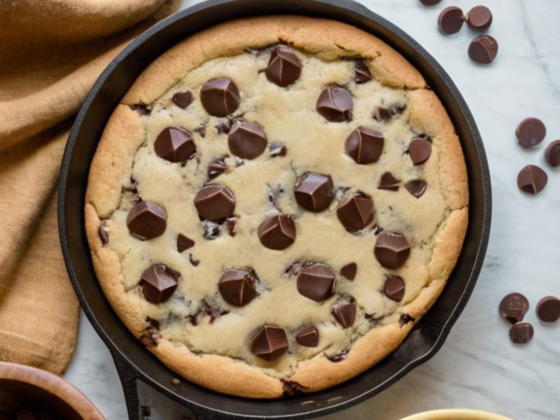 Cast Iron Skillet Chocolate Chip Cookie for Two Spoons ingredients