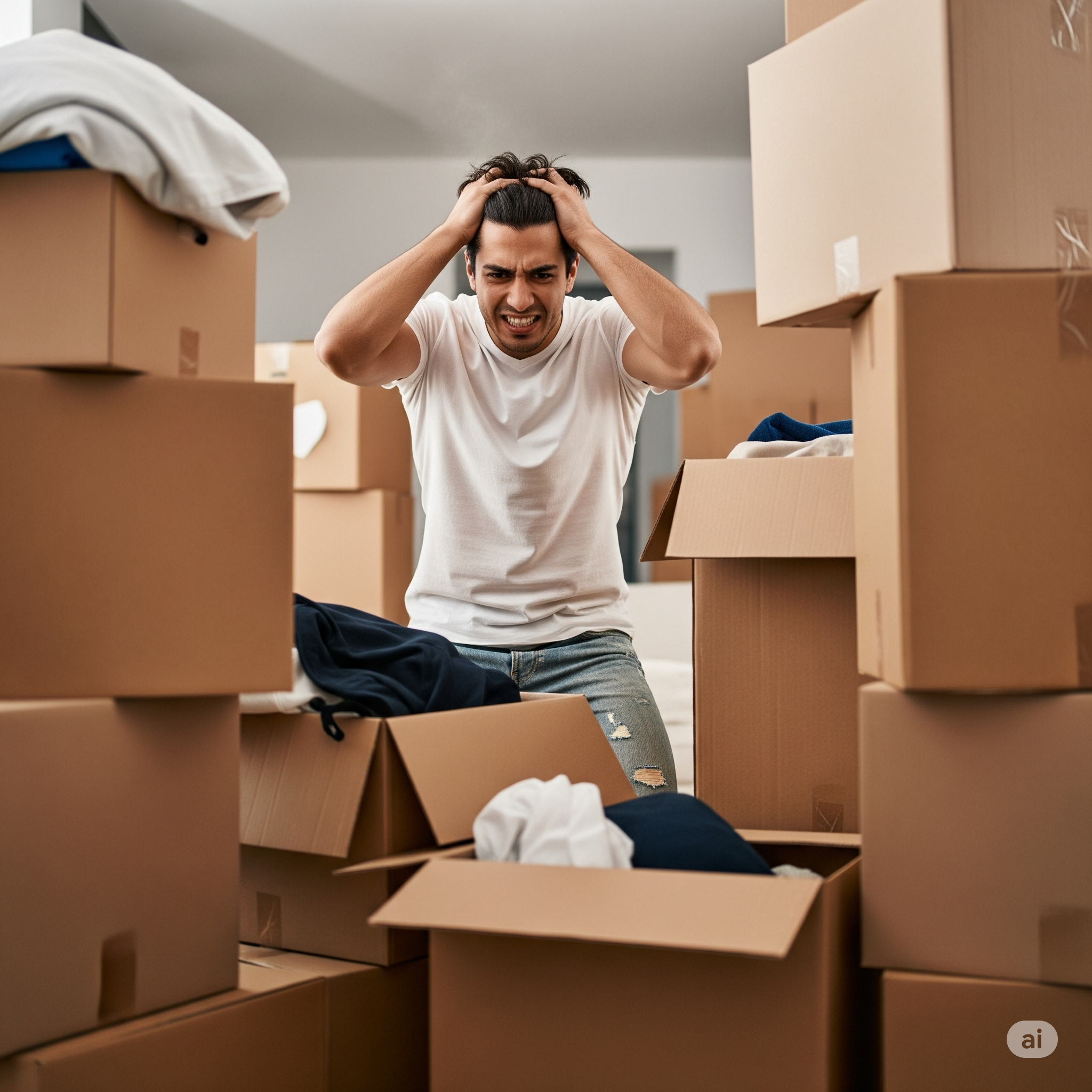 Organized moving process with checklist