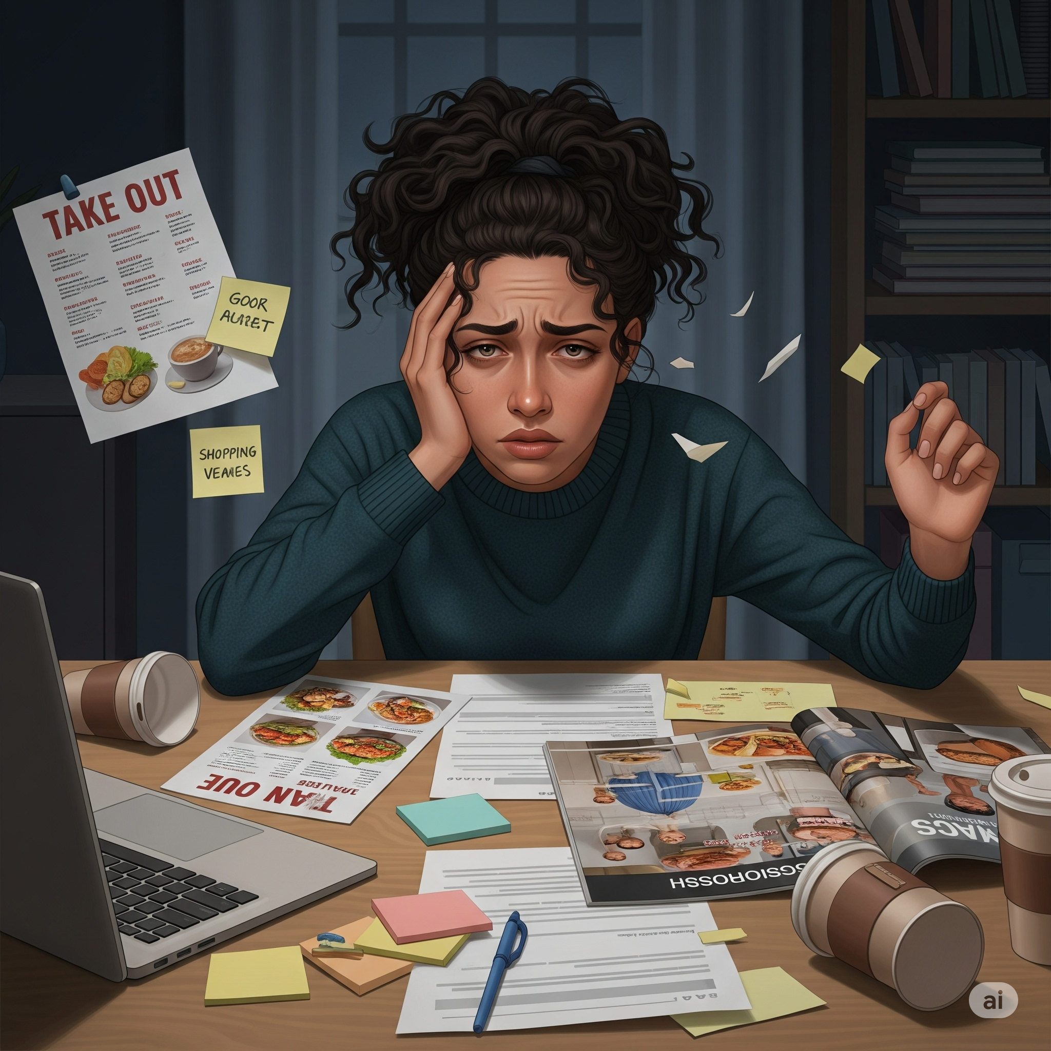 Person experiencing decision fatigue