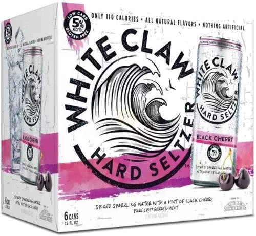 White Claw Bk Cherry 6PK 12 Oz