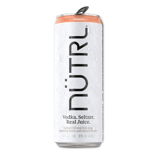 Nütrl Vodka Seltzer, Peach Single - 12OZ