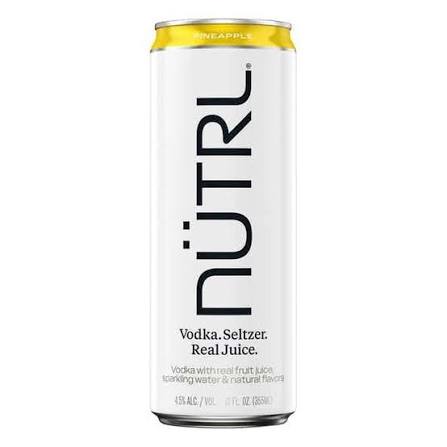 Nütrl Vodka Seltzer, Pineapple Single - 12OZ