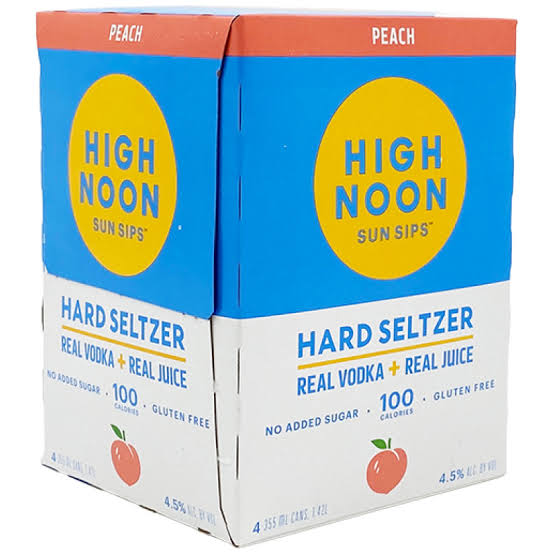 High Noon Peach 4pk